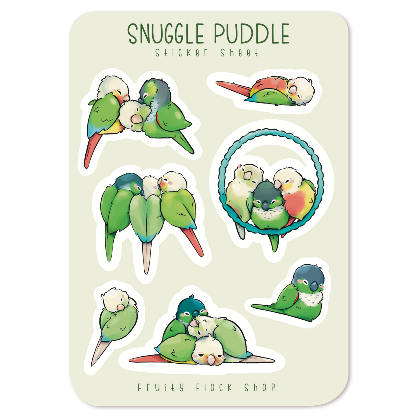 SNUGGLE PUDDLE STICKER SHEET