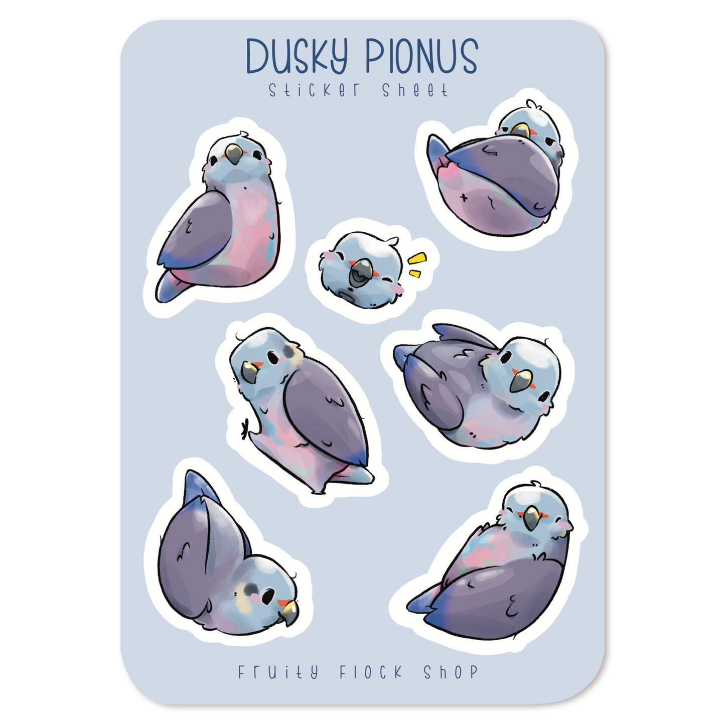 DUSKY PIONUS STICKER SHEET