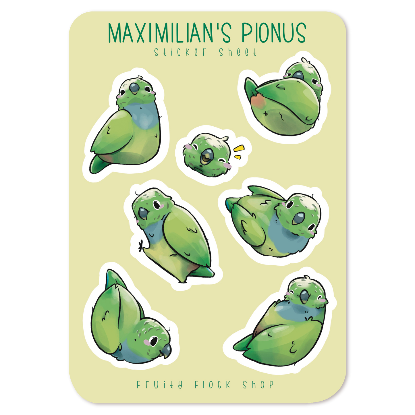 MAXIMILIAN'S PIONUS STICKER SHEET