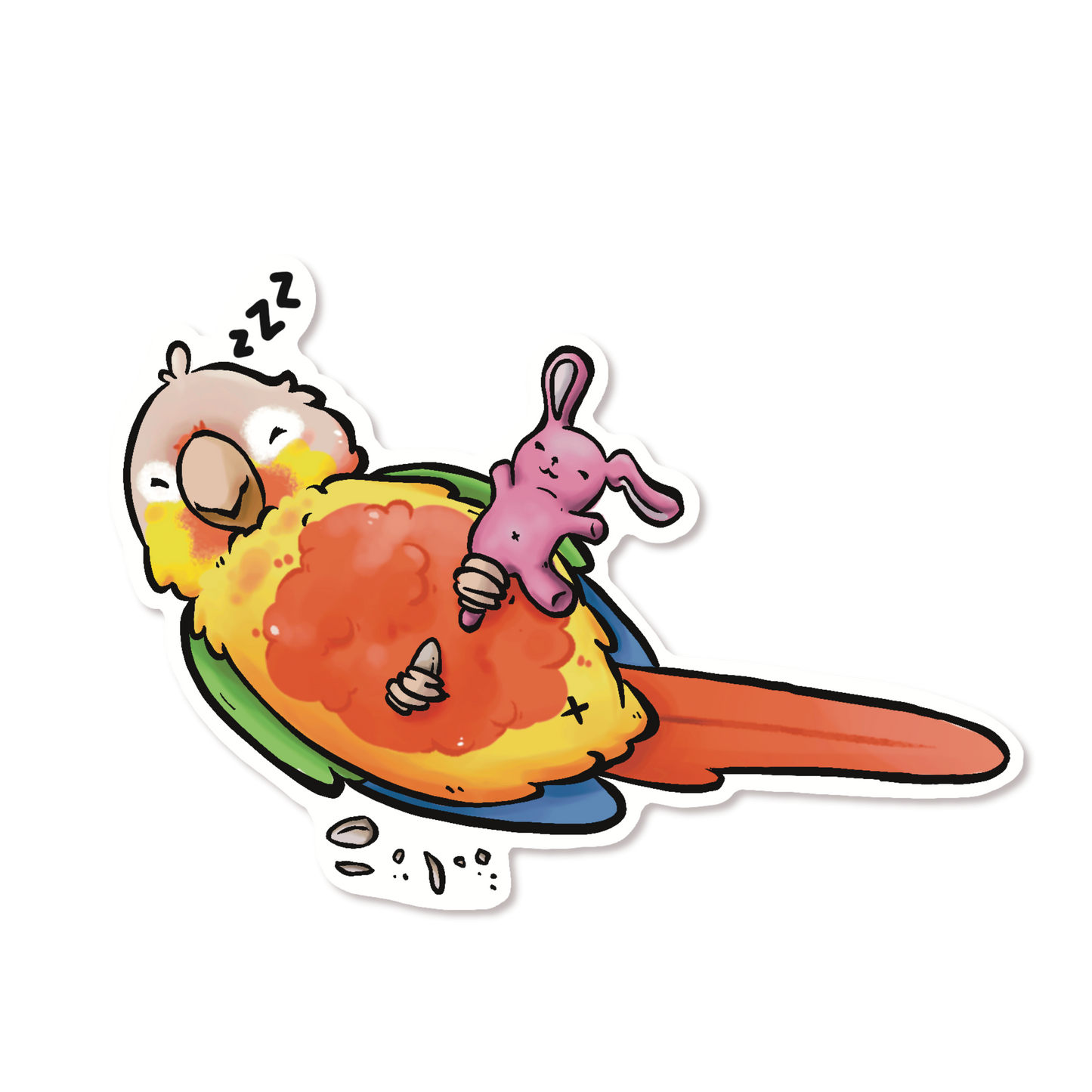 SLEEPY PINEAPPLE GREEN-CHEEKED CONURE