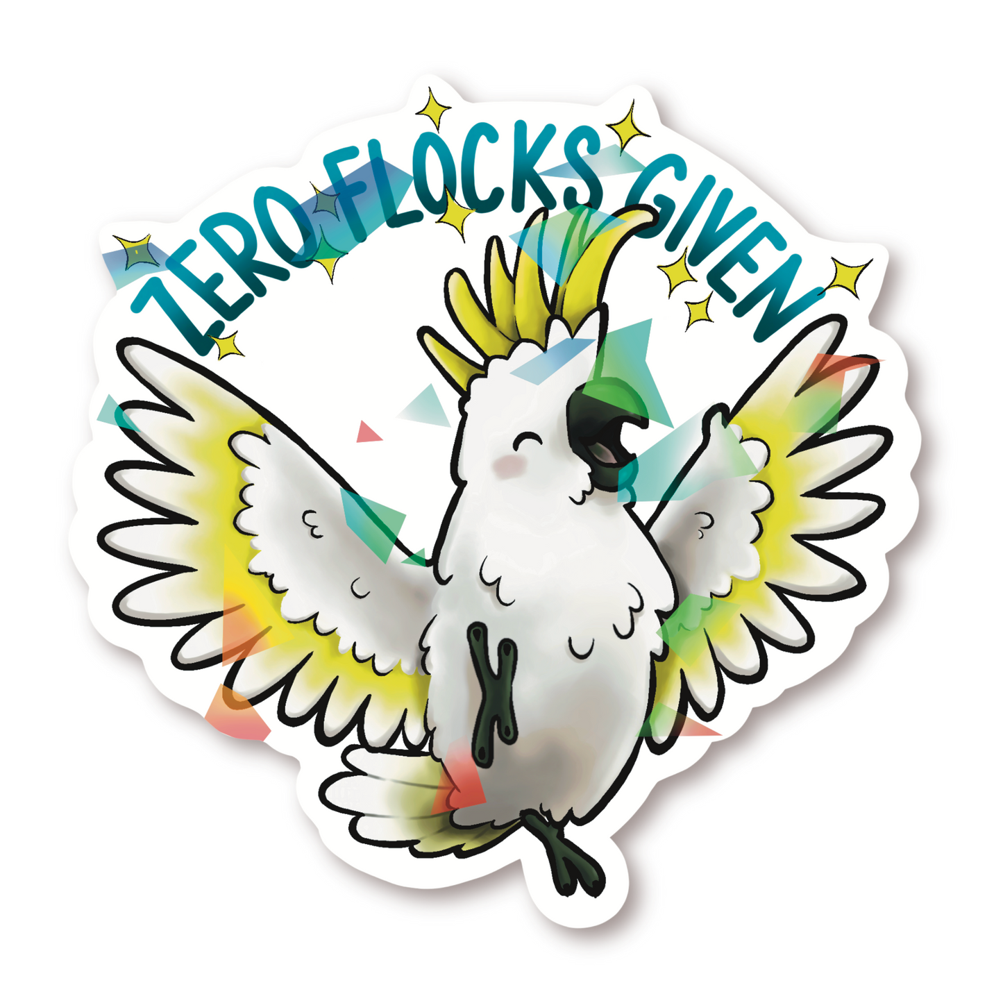 ZERO FLOCKS GIVEN SULPHUR CRESTED COCKATOO