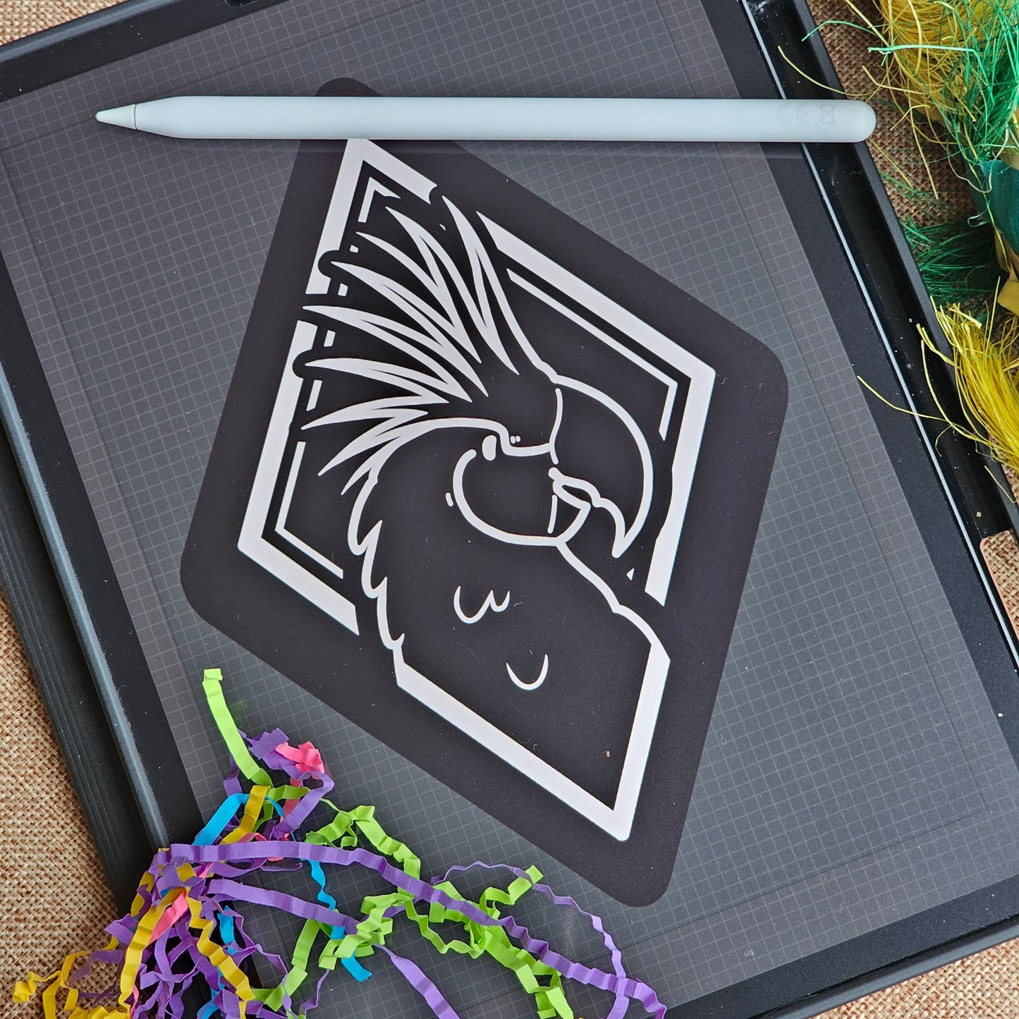 BLACK PALM COCKATOO SUNCATCHER