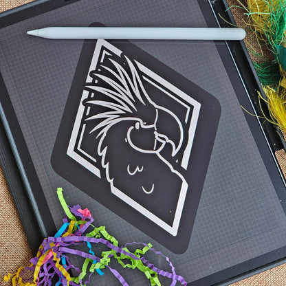 BLACK PALM COCKATOO SUNCATCHER