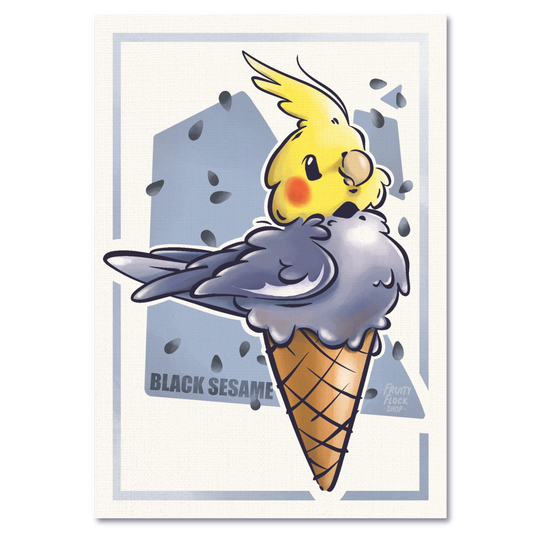 BLACK SESAME ICE CREAM