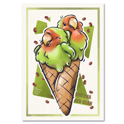 MATCHA RED BEAN ICE CREAM